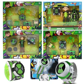 Ben Tennyson Projection Watch BEN10 Omnitrix Cartoon Transformation Device Sounds Light Figure Children Toy Christmas Gifts