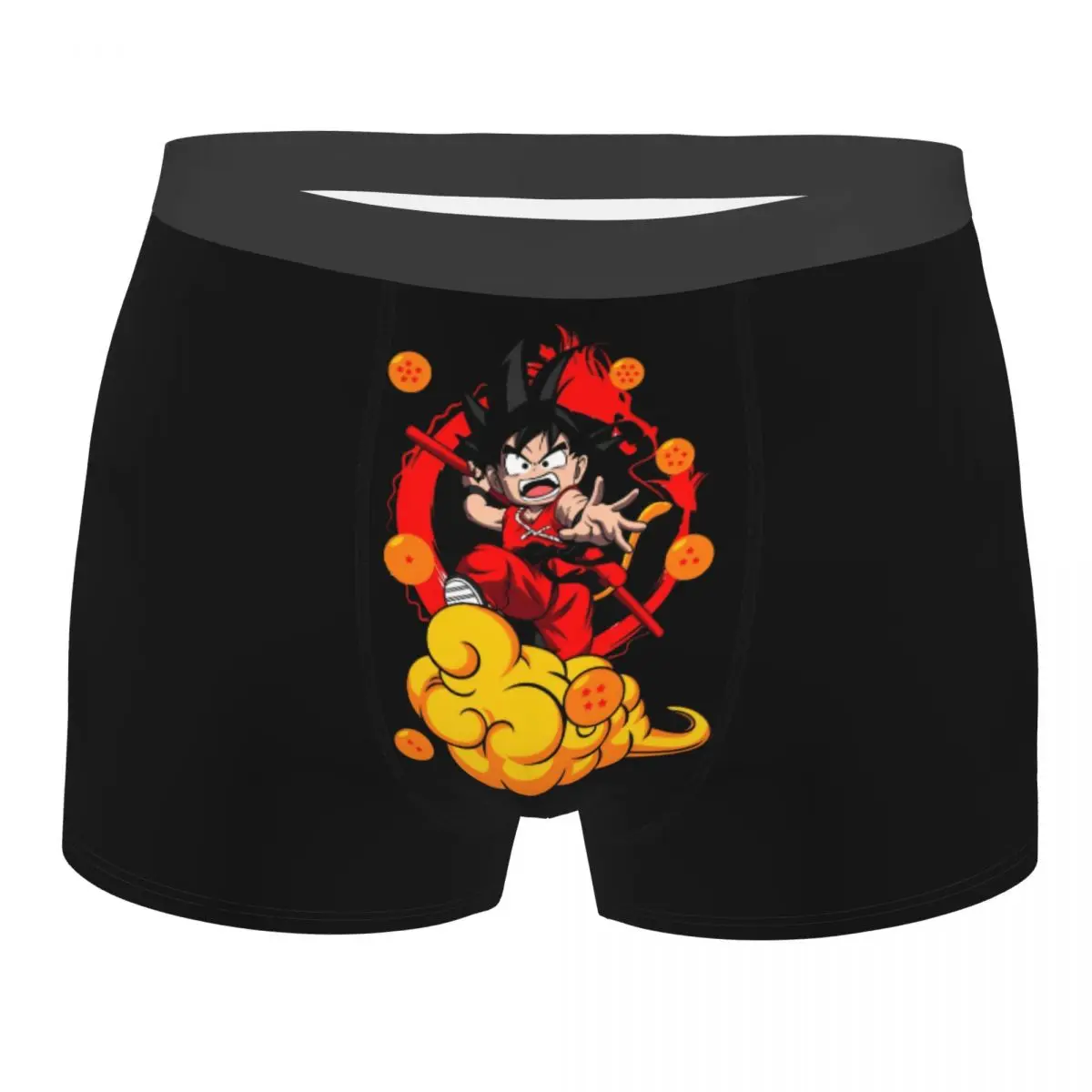 

Шорты-боксеры в стиле аниме Goku на заказ для Homme, милое нижнее белье с 3D принтом мультфильмов, трусы, эластичные трусы