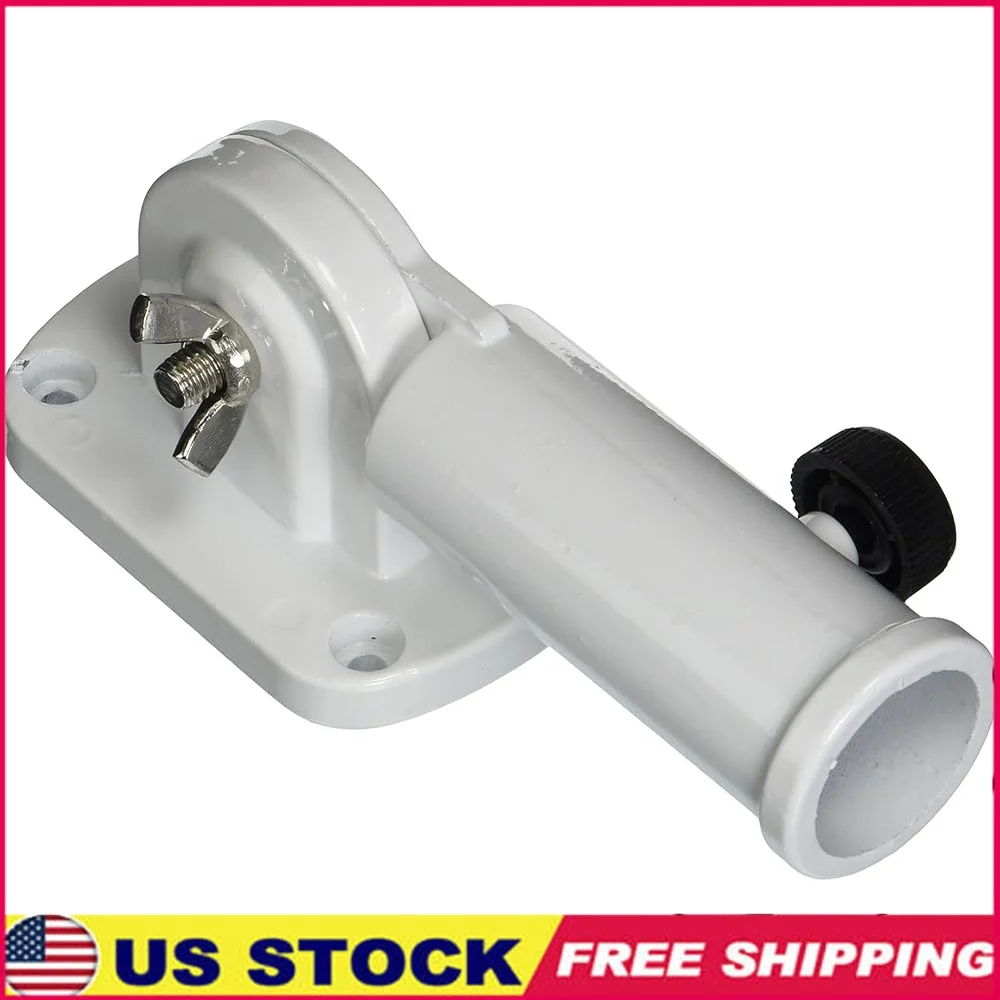 

Adjustable Heavy Duty Aluminum Bracket 180 Degree Motion 13 Angles Fit 1 Inch Poles Mounting Screws Included