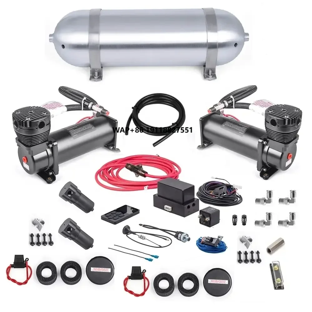 

Universal New Full Set Air Ride Management System for Cars Truck Suspensions Control Air Suspension Shock Absorbers Airlift Kit