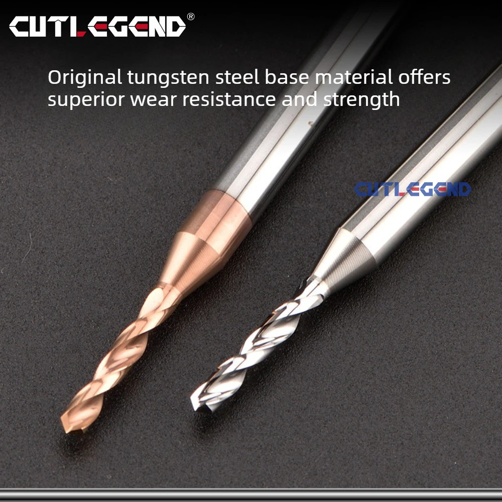 CUTLEGEND 0,3~2,02mm Mikrobohrer aus Vollhartmetall, Mini-CNC-Bohrer, 3D-Schaftdurchmesser 4mm D4, für Metall, Stahl, Kunststoff – Detail 5