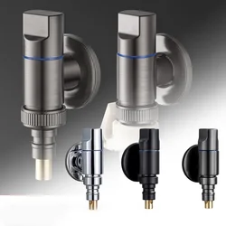 Multifunctional Washing Machine Faucet Water Stop Quick Opening Angle Valve G1/2 Wall Mounted Three-way Toilet Triangle Valve