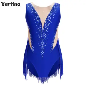 أطفال بنات بذلة الجمباز ملابس السباحة للباليه الجوارب الرقص الغنائي التزلج على الجليد شبكة شفافة زي ملابس الرقص أفضل 10 أزياء للتزلج على الجليد مبيعا - رقم 2