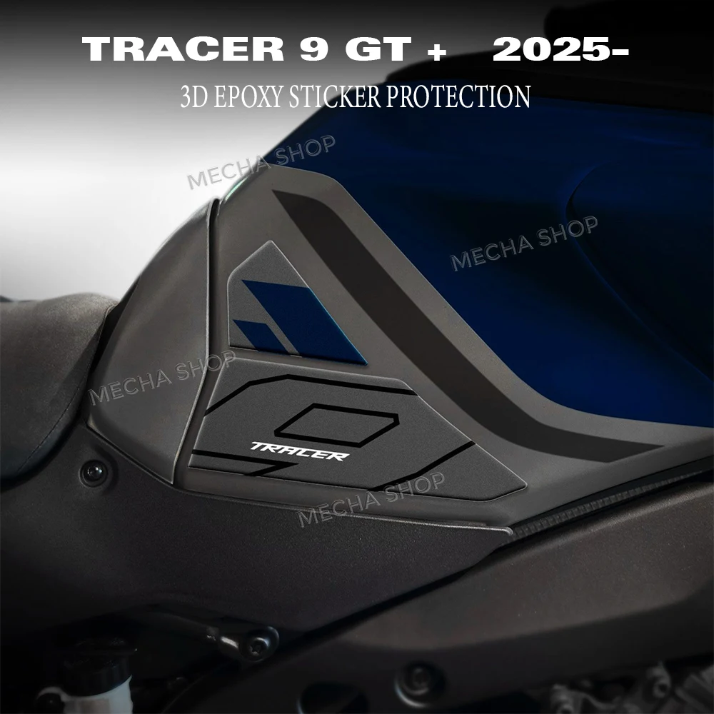 

For Tracer 9 GT + Cobalt Blue 2025 Motorcycle Accessories 3D Tank Pad Sticker Kit Decals