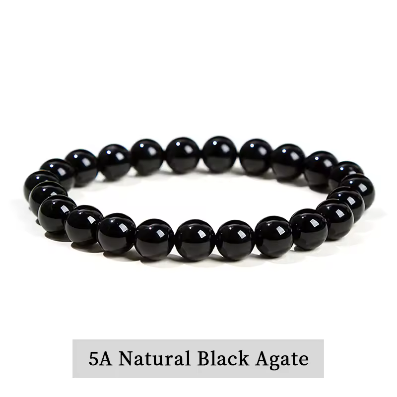 JD Natural Stone Beads Bracelet Amethyst Tiger Eye Crystal Quartz Agate Gem Beads Bangles Women Men Reiki Healling Jewelry Gift - Image 17