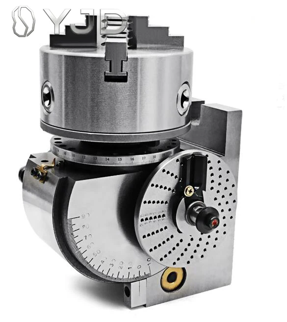 Semi Universal Dividing Head BS1 Precision Universal Indexing Dividing Head 160mm with Lathe Chuck and Tailstocks