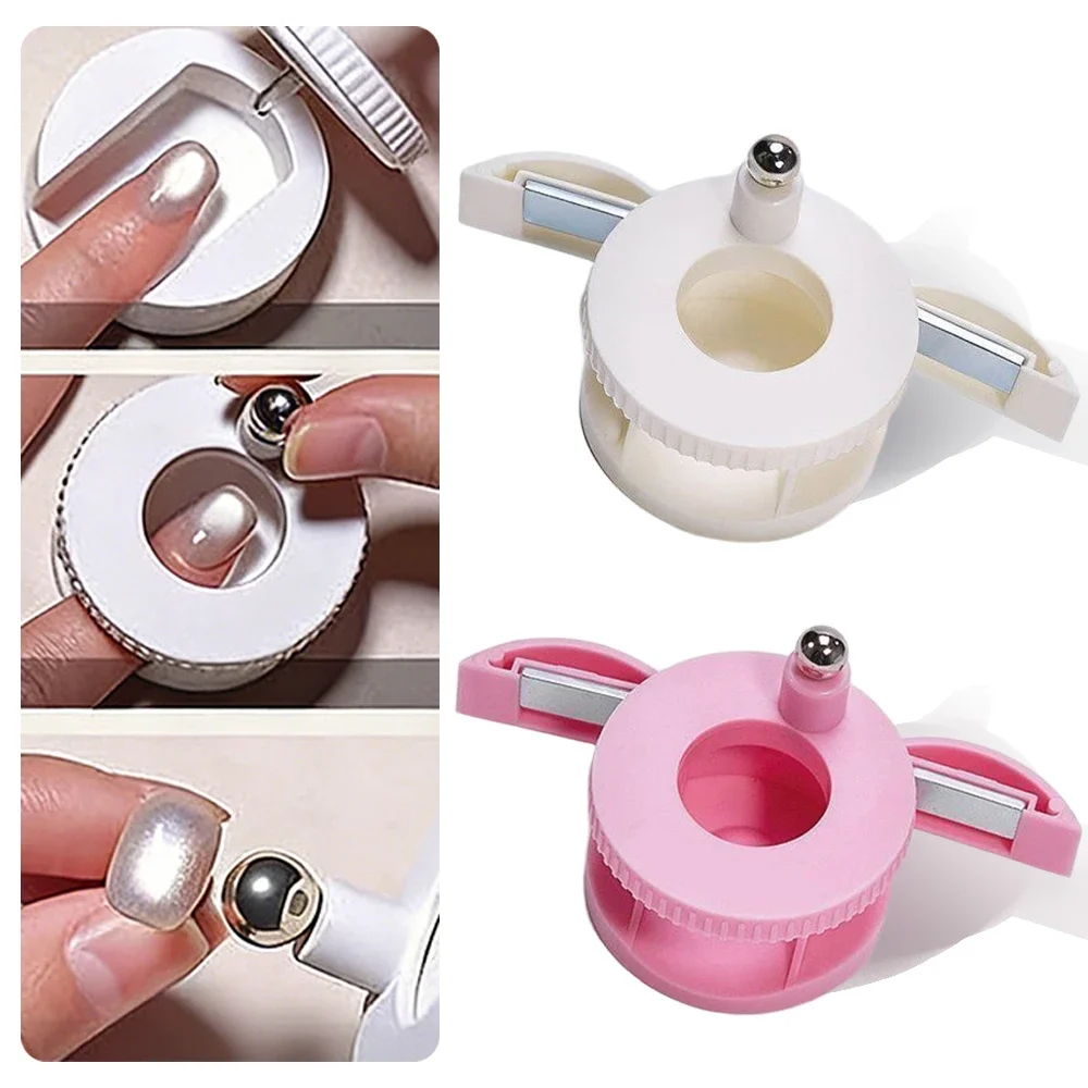 Automatischer Katzenaugen-Nagelmagnet, superstarker rotierender Magnet für French Manicure, Gel-Lack, Glasperlenmagnet, DIY-Nagelkunstwerkzeug für Anfänger – Detail 12