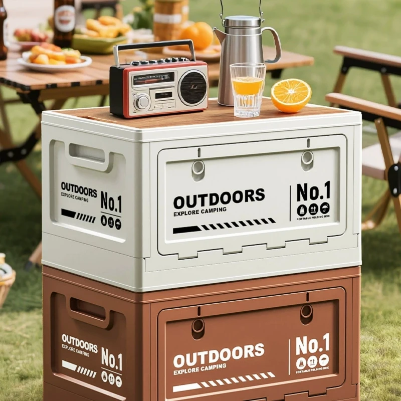 Outdoor Camping Bin - Caixa de Armazenamento Dobrável para Camping
