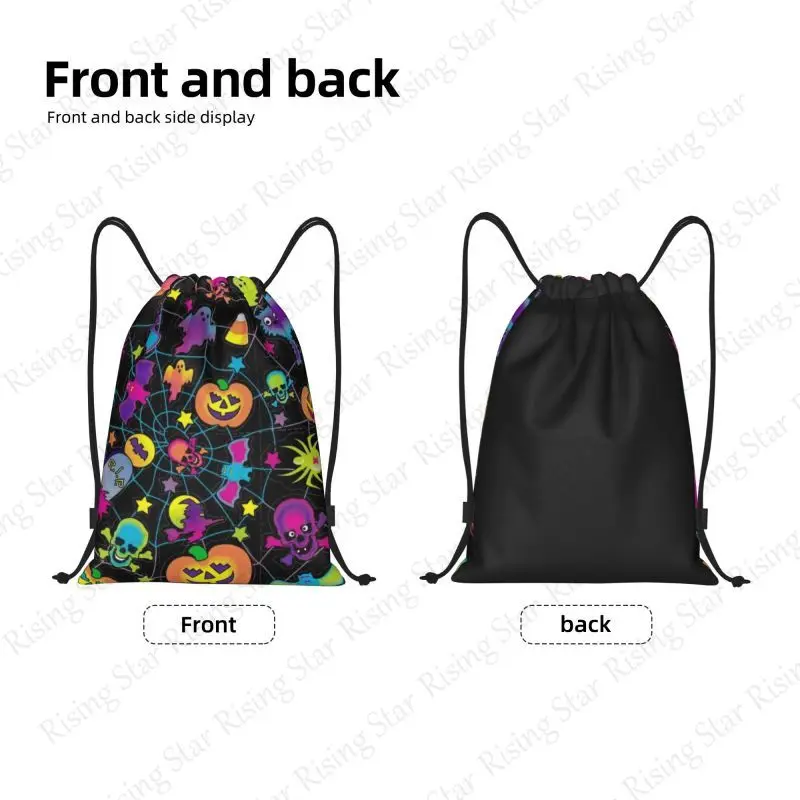 هدية الهالوين الإرهاب اليقطين دراجة على ظهره الصالة الرياضية الرباط حقيبة الأحذية متعددة الوظائف حقيبة رياضية الشاطئ حقيبة السفر للجنسين