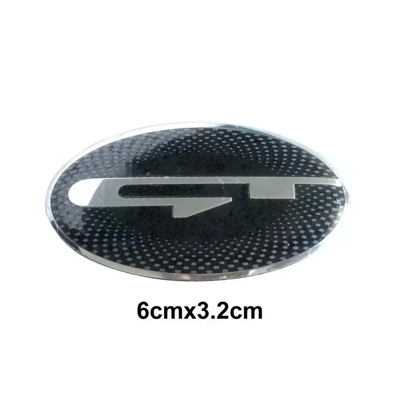 7 Pieces Per Set GT Logo Front Hood Rear Boot Steering Wheel Auto Hub Center Sticker Emblem Badge for KIA Stinger view 4