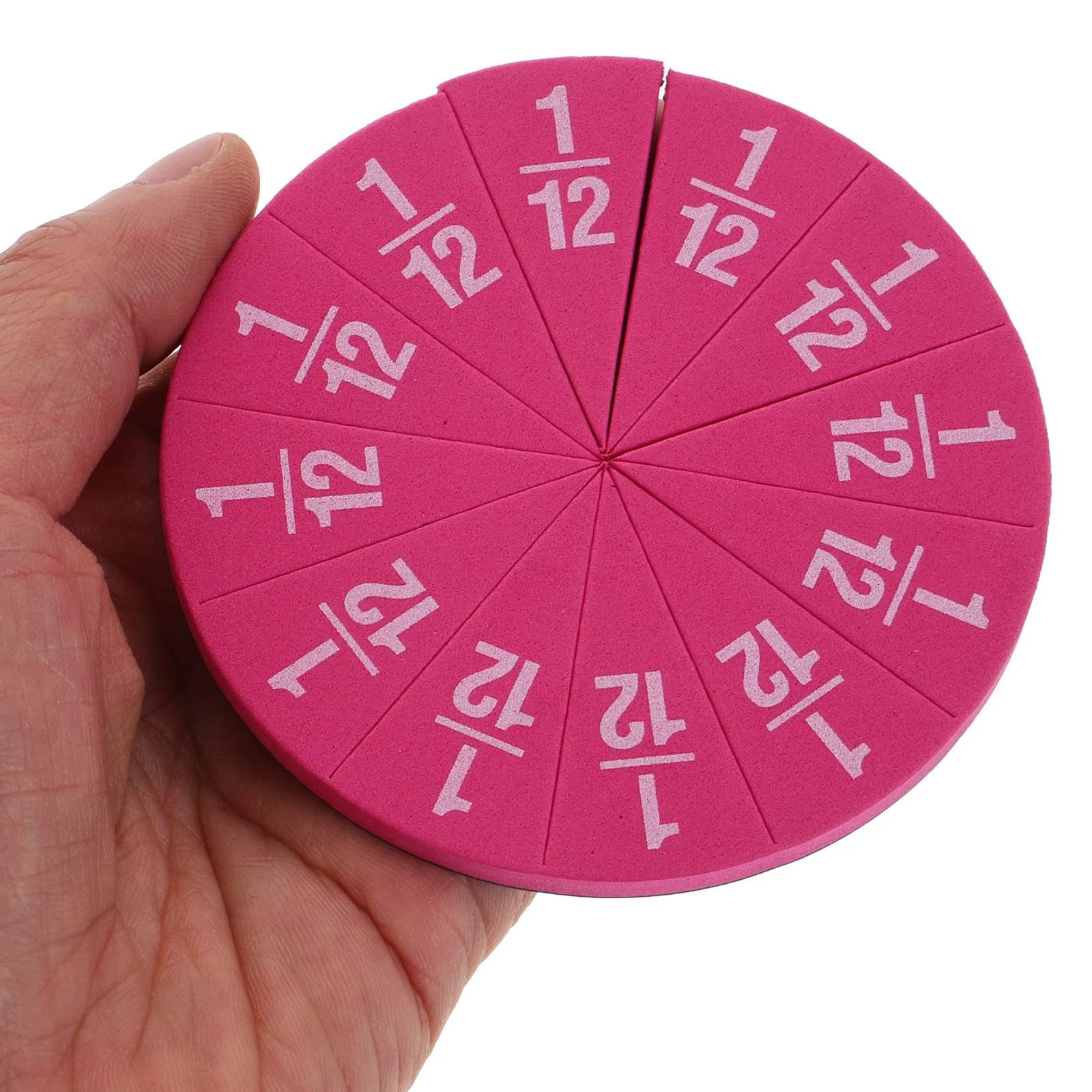 1Set Fraction Circles Colorful Magnetic Teaching Aid for Students Classroom Learning Educational Fraction Tray
