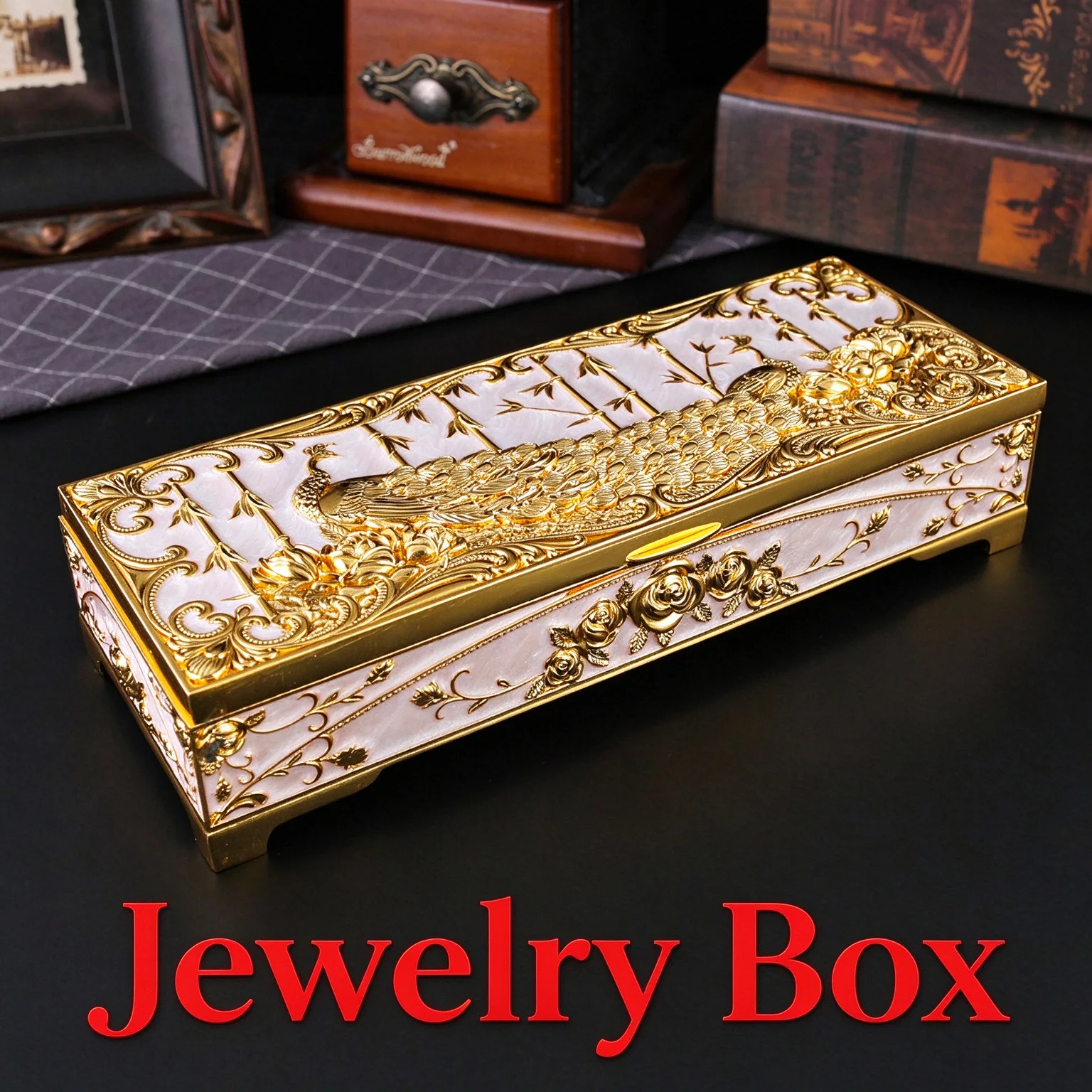Large Capacity Jewelry Storage Box High-end Delicate  Ring Necklace Bracelet Jewelry Storage Box