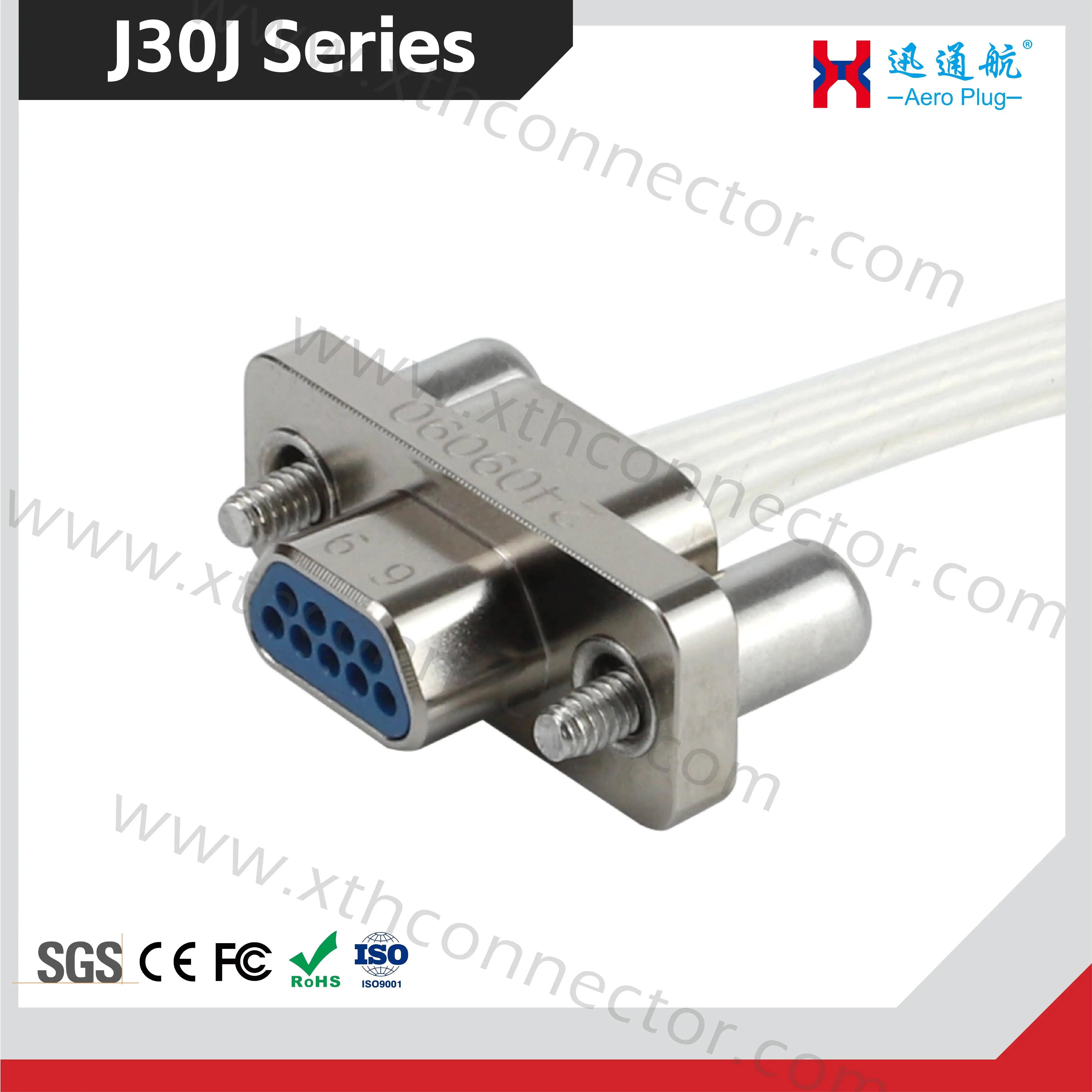 5-pin J30J-5TJL 5TJP micro-rectangular connector, J30J series 5-pin male connector, J30J-5TJ high-quality aerospace connector