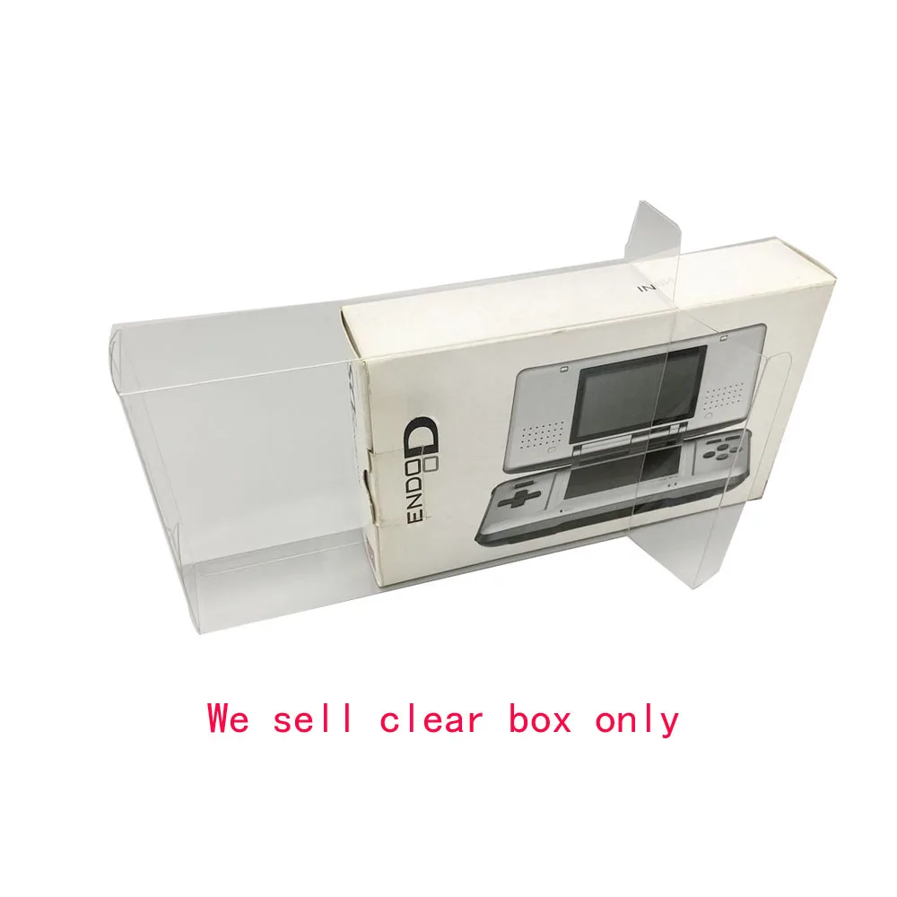 ZUIDID Transparent PET cover   box for  NDS Japan version game console  colorful  box  storage display  box