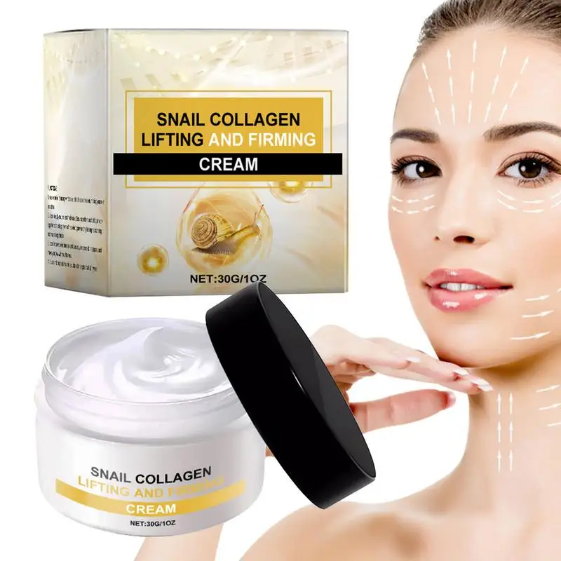 

Snail Collagen Face Cream Repair Essence Moisturizer Face Lift Rejuvenate Skin Nourishing Hyaluronic Acid Facial Cream