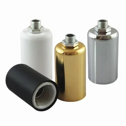 Sample order 2 pieces of E14/E12 CE/UL silver Edison filament bulb accessories pendant socket ceramic socket candlestick cup