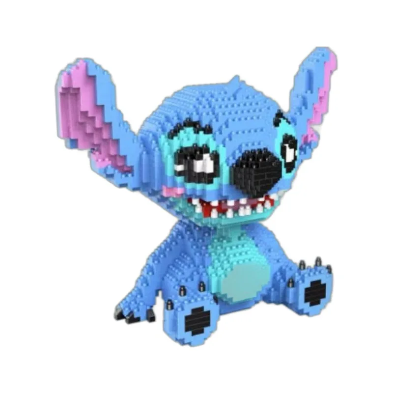 Stitch Stitch BlockGuitar Building Blocks lettura punto seduto assemblaggio regalo creativo 6-12y action figure building blocks