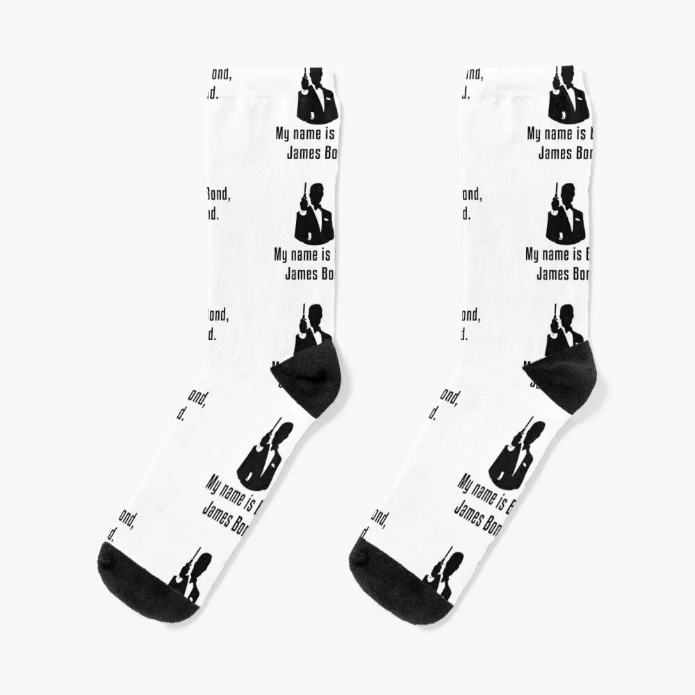 Sean Connery , Jms Bnd Socks cartoon retro funny sock Lots Men's Socks Luxury Women's