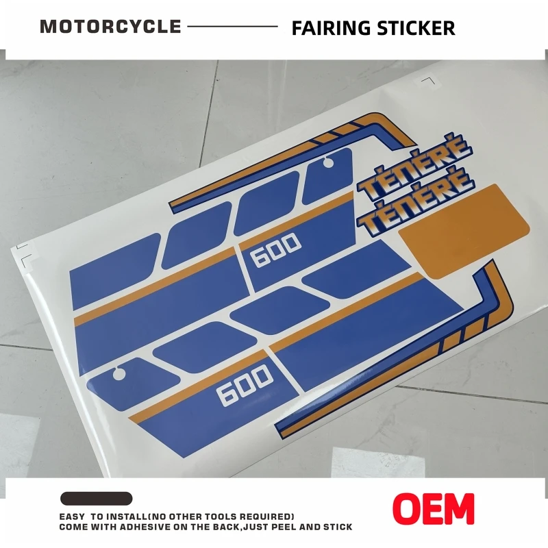 XT600 Fairing Shell Sticker Decal Replica Full Car Sticker Decals For Yamaha XT 600 Z TENERE