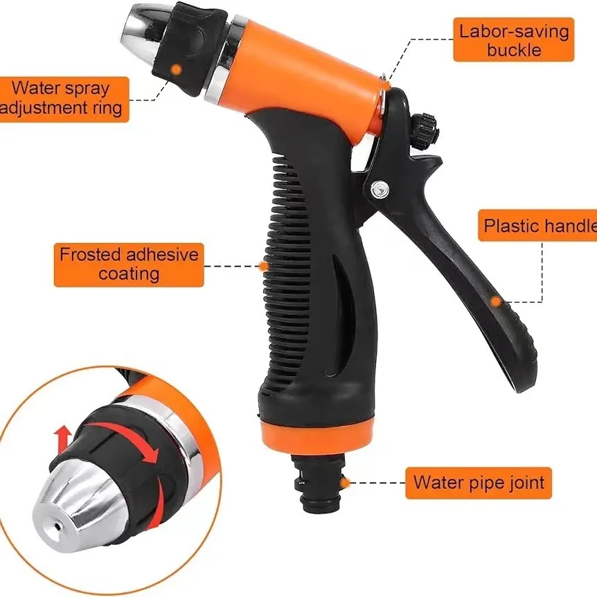 Spray Sprinkler Garden Water Spray Gun High Pressure Car Wash Water Sprayer Car Washing Sprinkle Nozzle Plant Watering