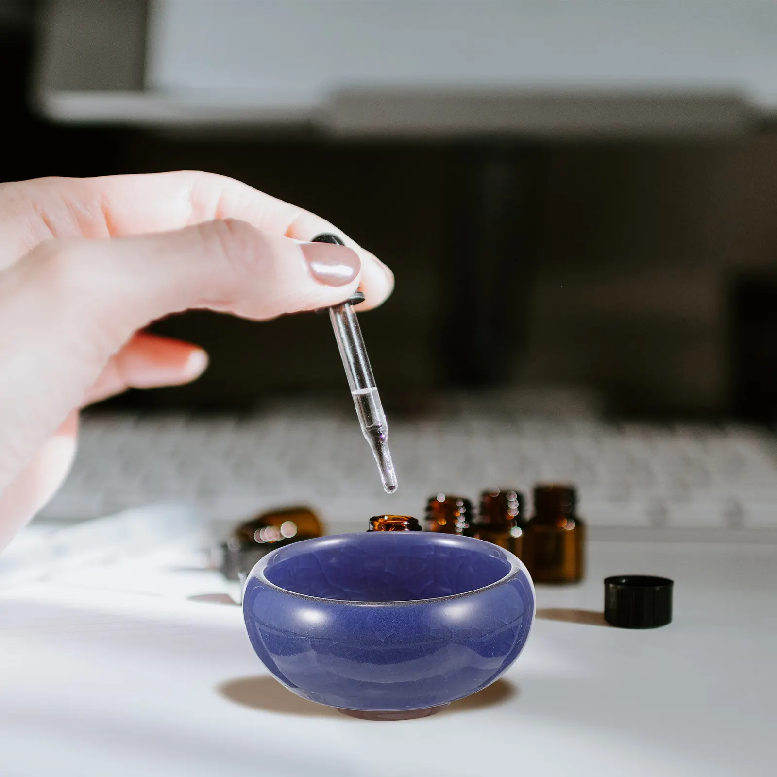 

Набор из 6 керамических чаш для смешивания эфирных масел премиум-класса, для ароматерапии, массажа, хранения, декоративного использования в салонах и спа-центрах