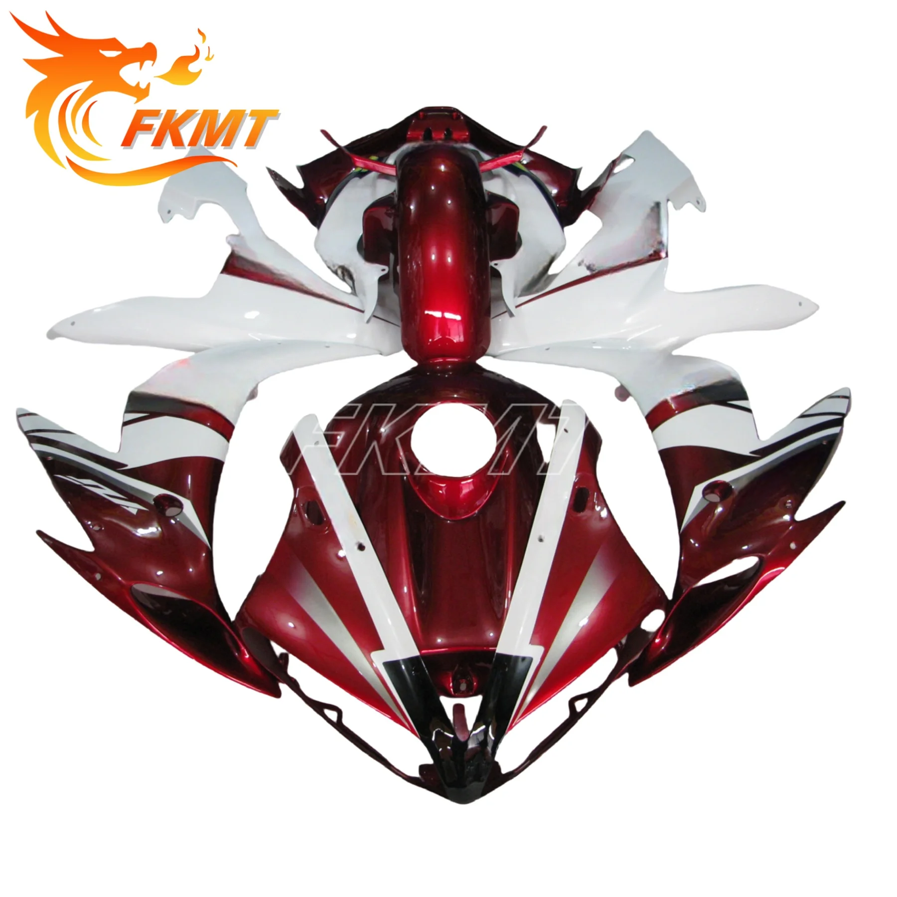 

Motorcycle Fairing Kit for Yamaha R1 04-06 YZF1000 2004 2005 2006 Fairing Fluorescent Orange color cement grey
