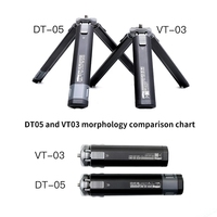 Vlogger DT-05 Universal Two-section Telescopic Tripod Stand Camera Bracket for Phones DSLR Mirrorless Cameras Aluminum