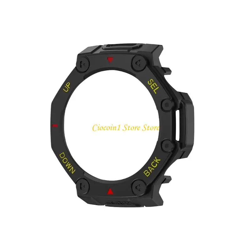 A3PC Scratch Resistant Case Protective Cover Half Wrap Enclosed Housing Suitable for Smartwatch with Full Access to Controls