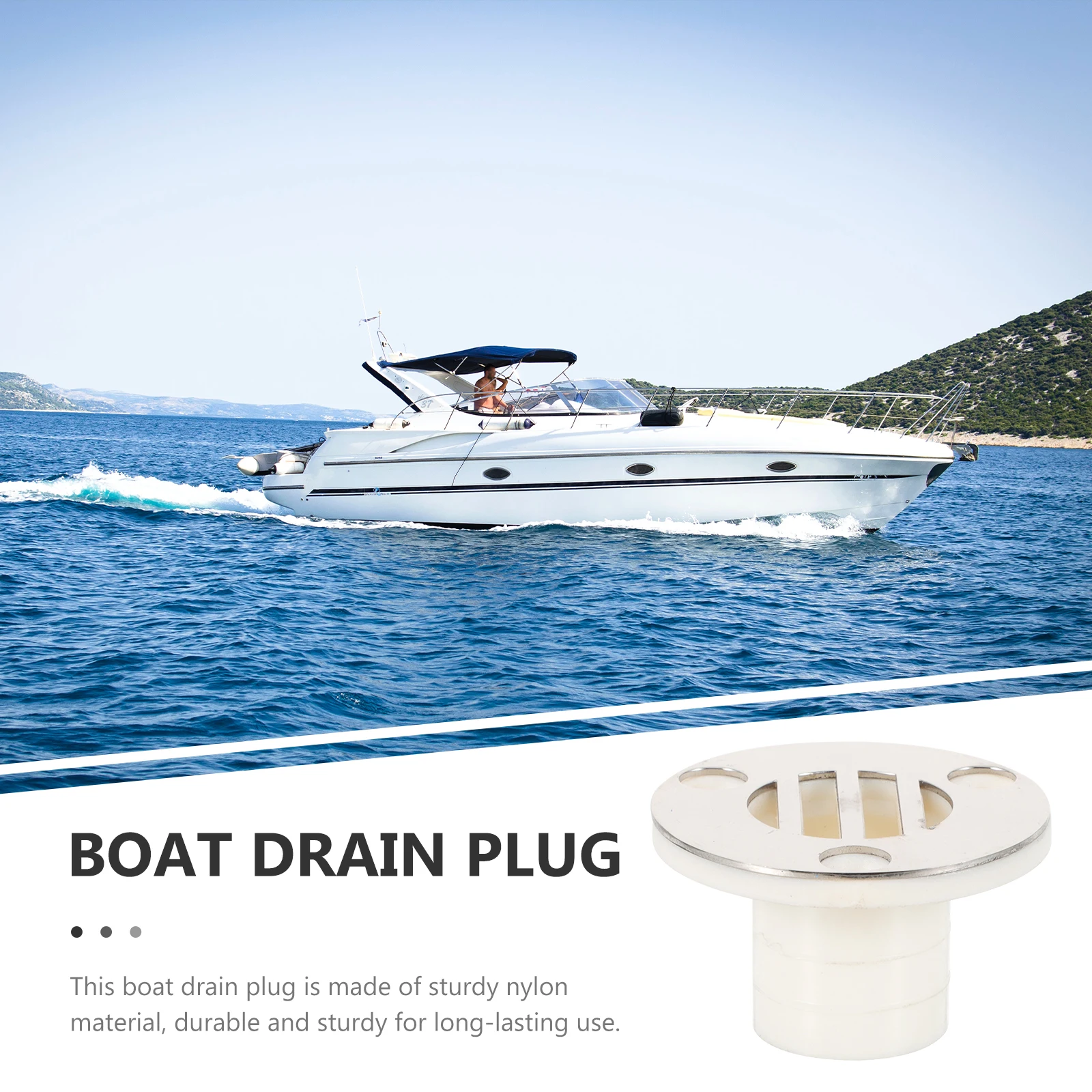 

Drain for Plug Key Boat Floor Fitting Plugs Boats Yacht Scupper Repair