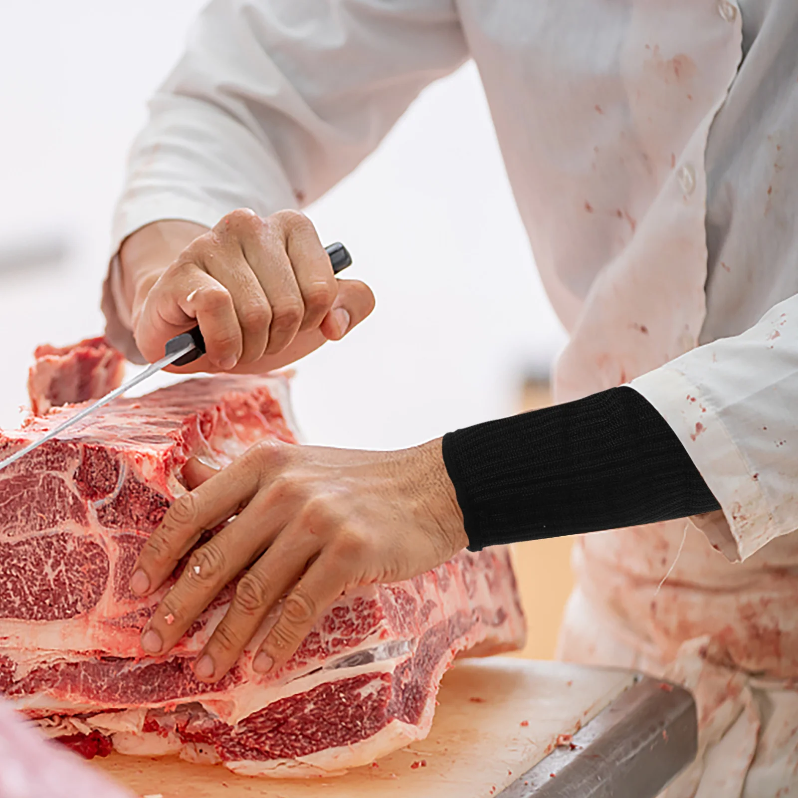 

2pcs Cut Resistant Arm Sleeves High Density Anti-Cut Forearm Protection For Industrial Machinery Metal Processing Gardening