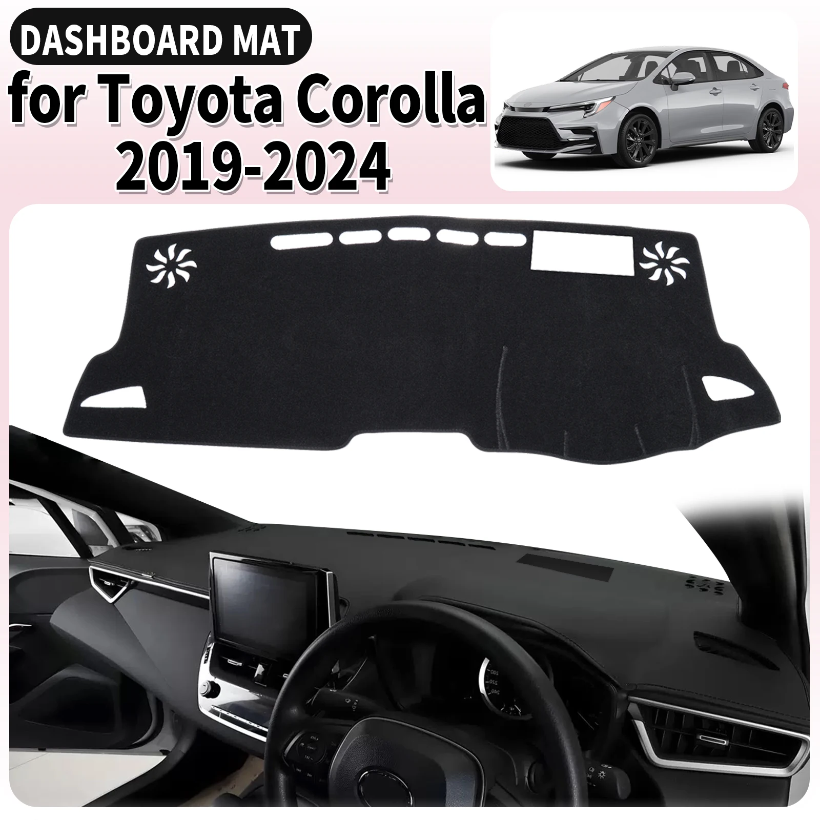 

fit for Toyota Corolla E210 12th 2019 2020-2024 Car Dashmat Dashboard Cover Pad Accessories DashMat Sunshade Protective Carpet