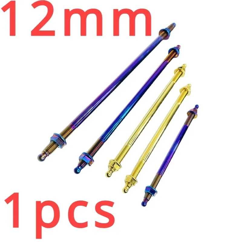 For Electric Tricycle Front Wheel Axle Pole, Caravan Wheel Hub Center Axle, Through Axle Screw, Motorcycle Front Fork Shaft