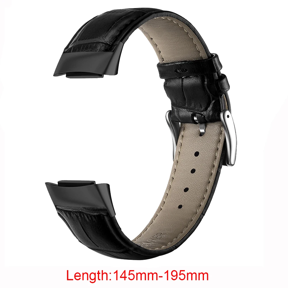 Leather Band For Fitbit Charge 6 5 Women Men Watch Wrist Strap Loop For Fitbit Charge 5 6 Bracelet Correa