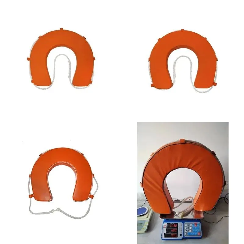 Yacht Horseshoe Life Buoy Marine Safety Ring Float for Boat Ship Emergency Rescue Equipment Durable Foam Lifesaver Device