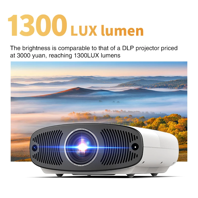 

2025 Projector with Android 9.0 2024 Portable Projector 1080P Full HD with WiFi 6 and BT5.0 Home Projector for TV Stick/Laptop
