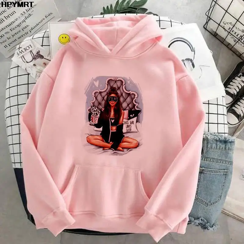 

Hoodies Women Solid Color White Pink Pullover Thin Fleece Fashion Sweatshirts Autumn Winter Casual Tops Drawstring Pocket hoodie