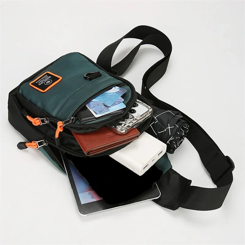 Chest Bags Men's One Shoulder Crossbody Bag Large Capacity Outdoor Sports Leisure Fashion Small Shoulder Bag Backpack Men's image 6