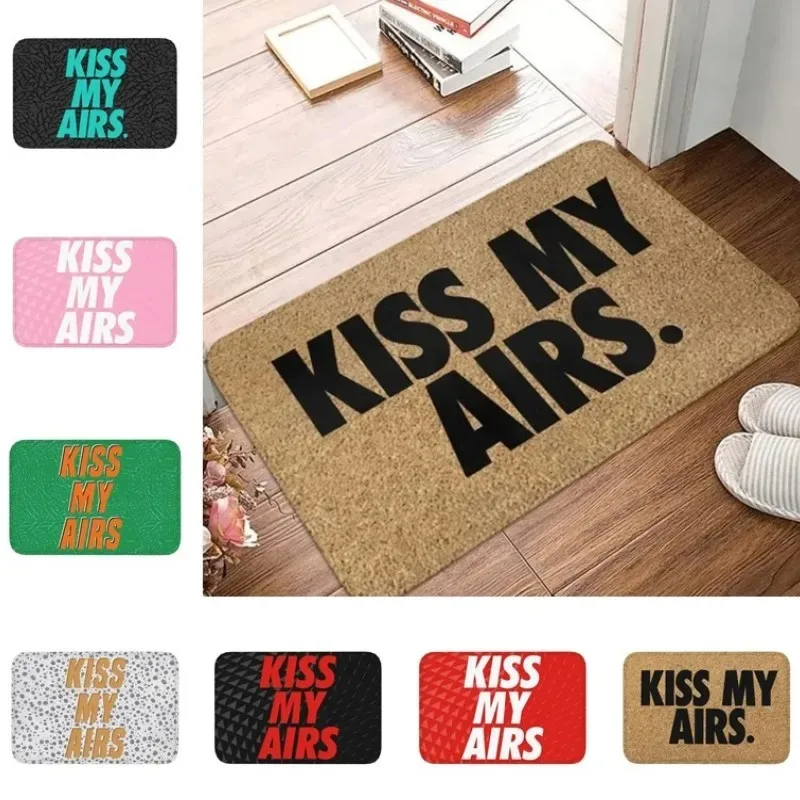 

Kiss My Airs Entrance Door Mat Non-Slip Home Decoration Bedroom Bathroom Floor Carpet Living Room DIY personality customization