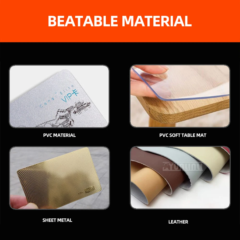Alicates de doble uso para biselado de agujeros planos de material de PVC, punzonadora multifuncional de escritorio para tarjetas de identificación de doble uso