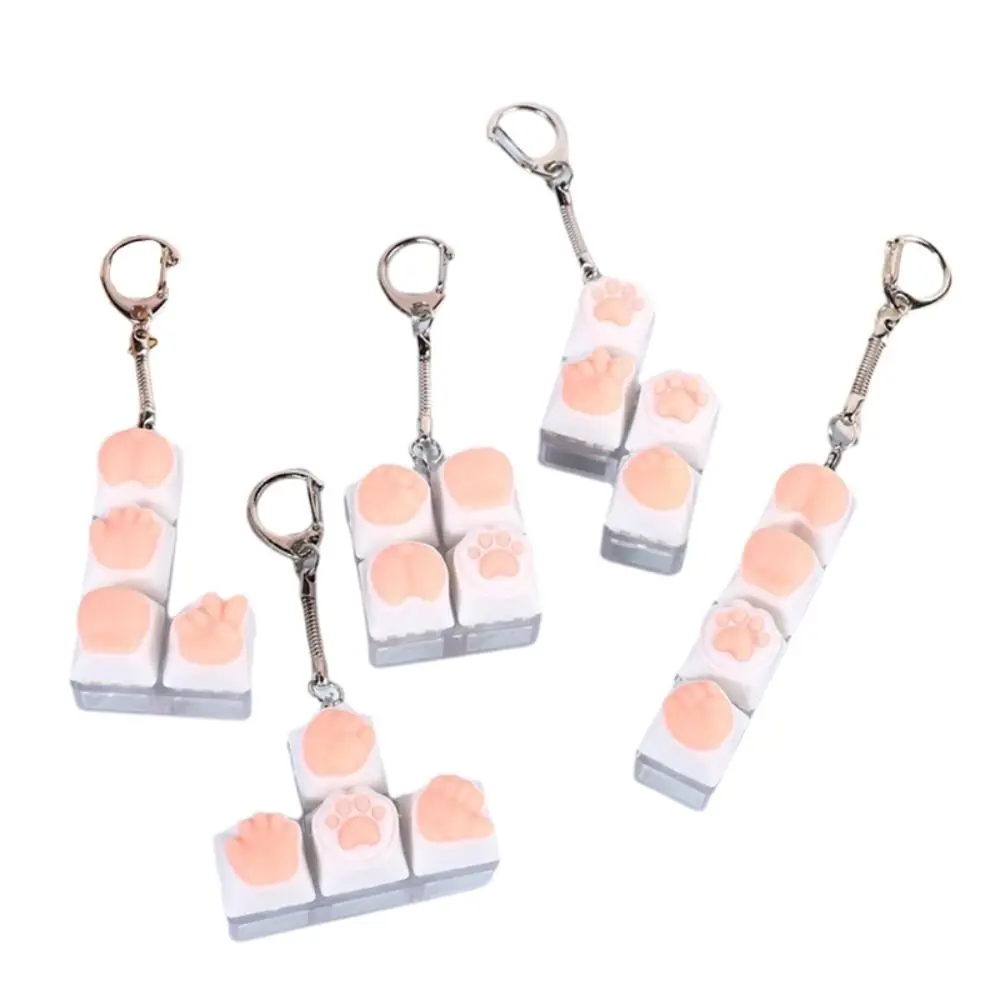 Nouveau bricolage clavier Fidget porte-clés touches bouton Keycap Clicker passer le temps soulagement du Stress pincement