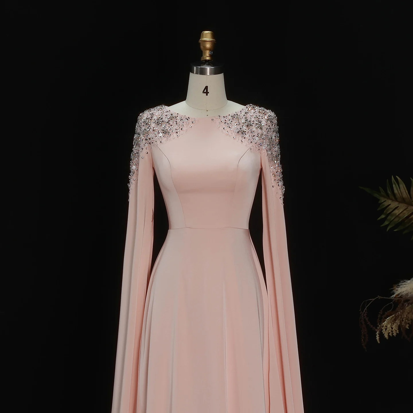Sharon Said Elegantes Weißes Meerjungfrauenkleid Dubai Abendkleid Damen Hochzeitsfeier Umhangärmel Muslimische Formelle Kleider SF280 Maßanfertigung – Detail 34