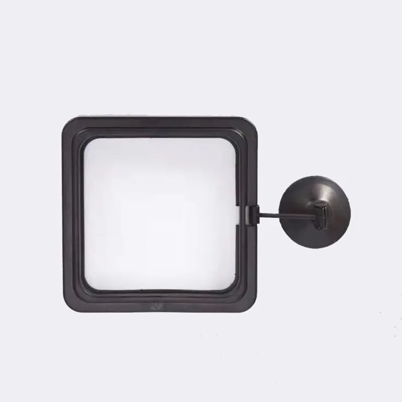 Aquarium Feeding Ring Fish Tank Station Floating Food Tray Feeder Square Circle Accessory Fish Food Feeder Suction Cup Black