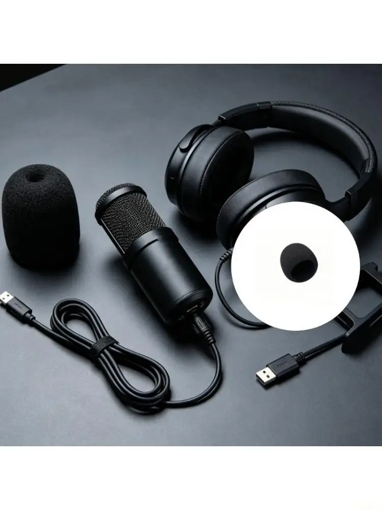 B03F Washable Mic Sleeve Windscreen for Seiren V2 X Mic for Streaming, Calls
