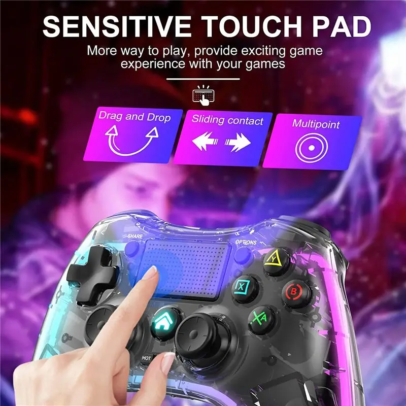 Control Remoto Inalámbrico B21B para Switch con Doble Vibración, Sensor de Seis Ejes, Control de Juego para PS4 Pro/Slim
