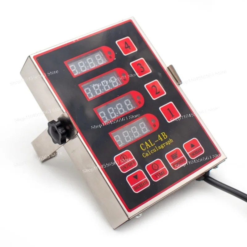 

4-Channel Stainless Steel Kitchen Timer, Baking Frying Alarm Reminder