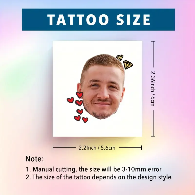 custom wedding temporary tattoo personalized cute interesting sticker couples Valentine's Day anniversary gift party 15 PCS