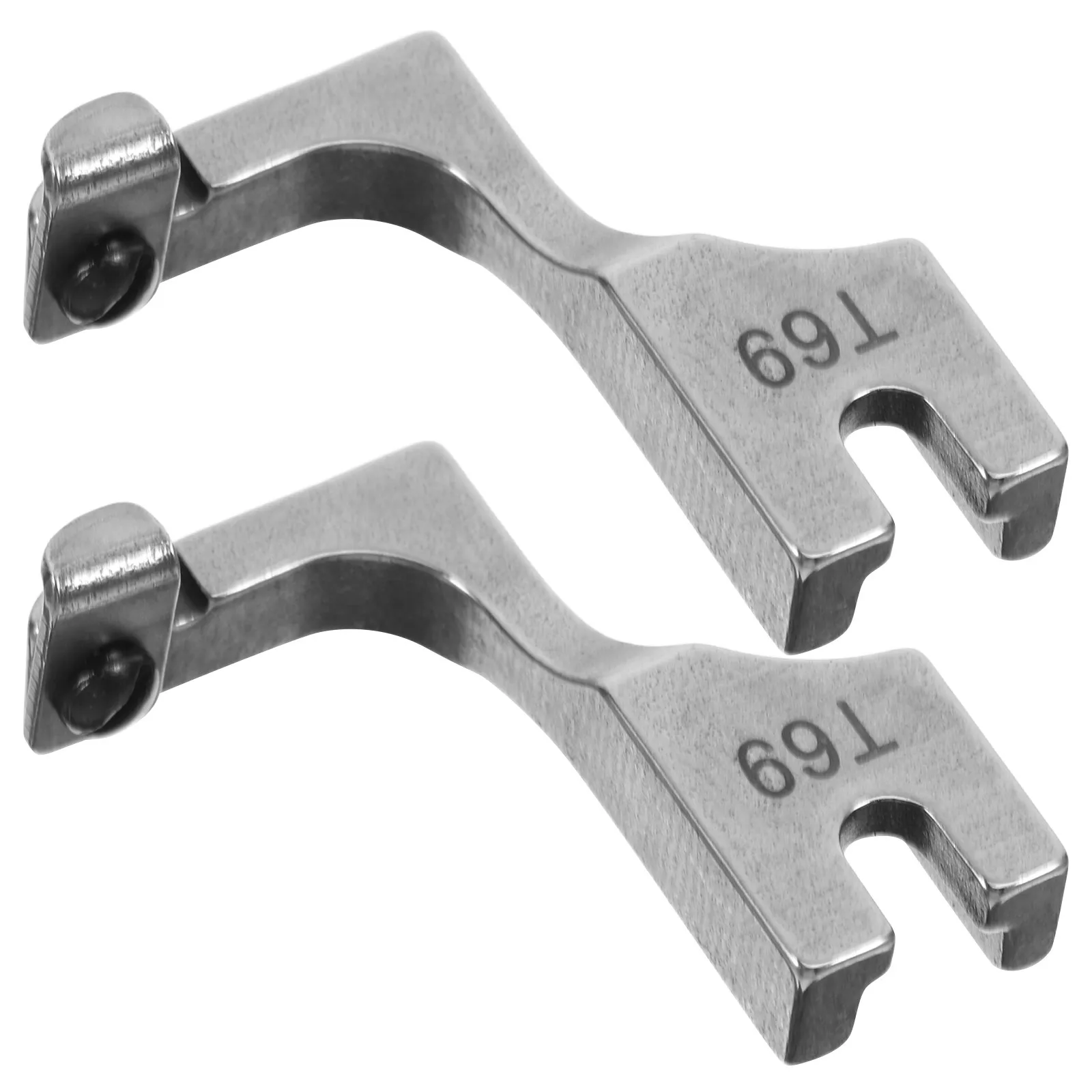 

2 шт. универсальные регулируемые невидимые прижимные лапки для молний, стальные односторонние, аксессуары для швейных машин для профессионального пошива одежды