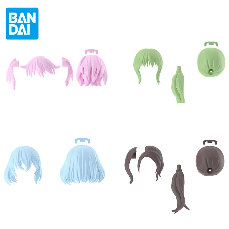 Bandai Genuine 30MS HAIR STYLE PARTS Vol9 ALL 4 TYPES SHORT HAIR 3 Anime Action Figure Assembly Model Toys Gifts for Kids Boys