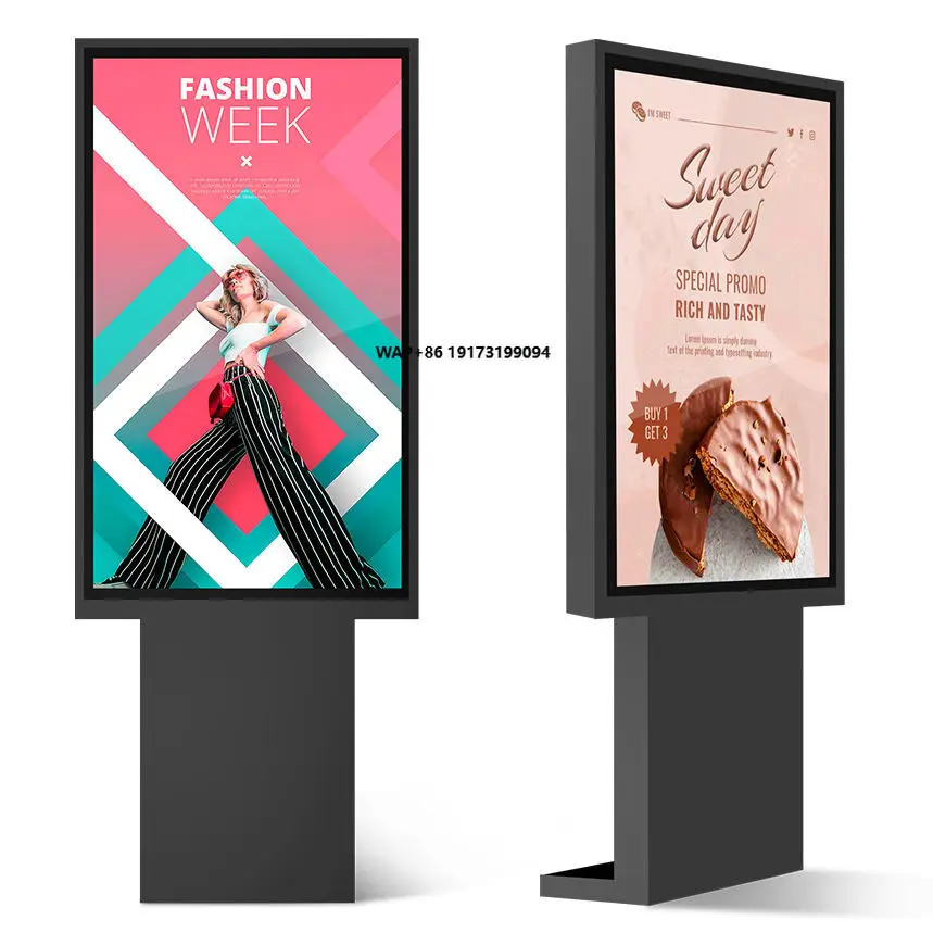Best Selling Ultra Thin 95.5mm Design 49 Inch IP65 Outdoor Digital Signage 1000000 Hours Lifespan for Retail Store Shopping
