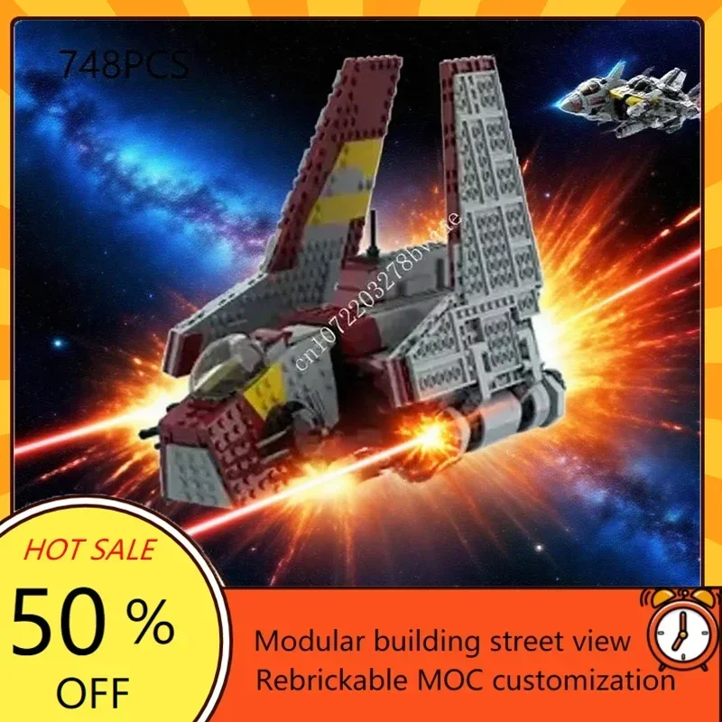 

Nu Class Attack Shuttle Republic Version MOC SpaceShip Battle Model Пользовательская головоломка Образовательная сборная игрушка для любителей архитектуры